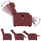 vidaXL Massagesessel mit Aufstehhilfe Elektrisch Weinrot Kunstleder vidaXL Massagesessel mit Aufstehhilfe Elektrisch Weinrot Kunstleder