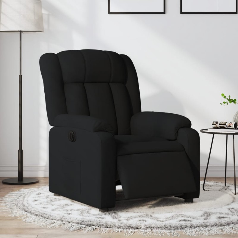vidaXL Relaxsessel Elektrisch Schwarz Stoff vidaXL Relaxsessel Elektrisch Schwarz Stoff