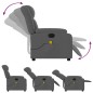 vidaXL Massagesessel Elektrisch Dunkelgrau Stoff vidaXL Massagesessel Elektrisch Dunkelgrau Stoff