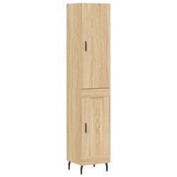 Highboard Sonoma-Eiche 34,5x34x180 cm Holzwerkstoff