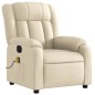vidaXL Massagesessel Elektrisch Creme Stoff vidaXL Massagesessel Elektrisch Creme Stoff