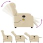 vidaXL Massagesessel Elektrisch Creme Stoff vidaXL Massagesessel Elektrisch Creme Stoff