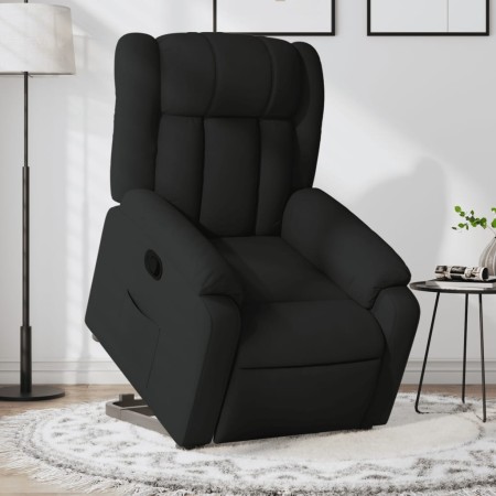 vidaXL Relaxsessel mit Aufstehhilfe Schwarz Stoff