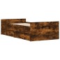 vidaXL Bettgestell mit Schubladen Räuchereiche 90x200 cm vidaXL Bettgestell mit Schubladen Räuchereiche 90x200 cm