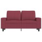 vidaXL 2-Sitzer-Sofa Weinrot 120 cm Stoff vidaXL 2-Sitzer-Sofa Weinrot 120 cm Stoff
