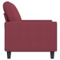 vidaXL 2-Sitzer-Sofa Weinrot 120 cm Stoff vidaXL 2-Sitzer-Sofa Weinrot 120 cm Stoff