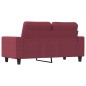 vidaXL 2-Sitzer-Sofa Weinrot 120 cm Stoff vidaXL 2-Sitzer-Sofa Weinrot 120 cm Stoff