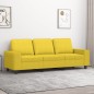 vidaXL 3-Sitzer-Sofa Hellgelb 180 cm Stoff vidaXL 3-Sitzer-Sofa Hellgelb 180 cm Stoff
