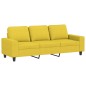 vidaXL 3-Sitzer-Sofa Hellgelb 180 cm Stoff vidaXL 3-Sitzer-Sofa Hellgelb 180 cm Stoff