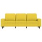 vidaXL 3-Sitzer-Sofa Hellgelb 180 cm Stoff vidaXL 3-Sitzer-Sofa Hellgelb 180 cm Stoff