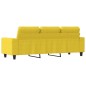 vidaXL 3-Sitzer-Sofa Hellgelb 180 cm Stoff vidaXL 3-Sitzer-Sofa Hellgelb 180 cm Stoff
