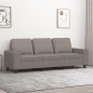 vidaXL 3-Sitzer-Sofa Taupe 180 cm Stoff vidaXL 3-Sitzer-Sofa Taupe 180 cm Stoff
