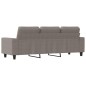 vidaXL 3-Sitzer-Sofa Taupe 180 cm Stoff vidaXL 3-Sitzer-Sofa Taupe 180 cm Stoff