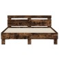 vidaXL Bettgestell mit Kopfteil Räuchereiche 140x190 cm Holzwerkstoff vidaXL Bettgestell mit Kopfteil Räuchereiche 140x190 cm Holzwerkstoff