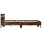 vidaXL Bettgestell mit Kopfteil Räuchereiche 140x190 cm Holzwerkstoff vidaXL Bettgestell mit Kopfteil Räuchereiche 140x190 cm Holzwerkstoff