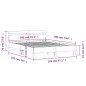 vidaXL Bettgestell mit Kopfteil Räuchereiche 140x190 cm Holzwerkstoff vidaXL Bettgestell mit Kopfteil Räuchereiche 140x190 cm Holzwerkstoff