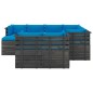 vidaXL 10-tlg. Garten-Sofagarnitur aus Paletten mit Kissen Kiefernholz vidaXL 10-tlg. Garten-Sofagarnitur aus Paletten mit Kissen Kiefernholz