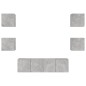 vidaXL 6-tlg. Wohnwand mit LED-Beleuchtung Betongrau Holzwerkstoff vidaXL 6-tlg. Wohnwand mit LED-Beleuchtung Betongrau Holzwerkstoff