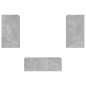 vidaXL 4-tlg. Wohnwand mit LED-Beleuchtung Betongrau Holzwerkstoff vidaXL 4-tlg. Wohnwand mit LED-Beleuchtung Betongrau Holzwerkstoff