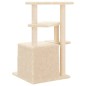 vidaXL Kratzbaum mit Sisal-Kratzsäulen Creme 83,5 cm vidaXL Kratzbaum mit Sisal-Kratzsäulen Creme 83,5 cm