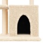 vidaXL Kratzbaum mit Sisal-Kratzsäulen Creme 83,5 cm vidaXL Kratzbaum mit Sisal-Kratzsäulen Creme 83,5 cm