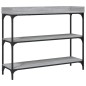 vidaXL Konsolentisch mit Ablagen Grau Sonoma 100x30x80 cm vidaXL Konsolentisch mit Ablagen Grau Sonoma 100x30x80 cm