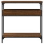 vidaXL Konsolentisch mit Ablage Braun Eichen-Optik 75x29x75cm vidaXL Konsolentisch mit Ablage Braun Eichen-Optik 75x29x75cm