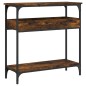 vidaXL Konsolentisch mit Ablage Räuchereiche 75x29x75cm Holzwerkstoff vidaXL Konsolentisch mit Ablage Räuchereiche 75x29x75cm Holzwerkstoff