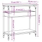 vidaXL Konsolentisch mit Ablage Räuchereiche 75x29x75cm Holzwerkstoff vidaXL Konsolentisch mit Ablage Räuchereiche 75x29x75cm Holzwerkstoff