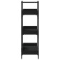 vidaXL Bücherregal 3 Böden Schwarz 100x33x108,5 cm Holzwerkstoff vidaXL Bücherregal 3 Böden Schwarz 100x33x108,5 cm Holzwerkstoff