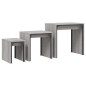 vidaXL Satztische 3 Stk. Grau Sonoma Holzwerkstoff vidaXL Satztische 3 Stk. Grau Sonoma Holzwerkstoff