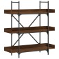 vidaXL Bücherregal 3 Böden Braun Eichen-Optik 100x33x108,5 cm vidaXL Bücherregal 3 Böden Braun Eichen-Optik 100x33x108,5 cm