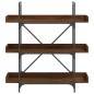 vidaXL Bücherregal 3 Böden Braun Eichen-Optik 100x33x108,5 cm vidaXL Bücherregal 3 Böden Braun Eichen-Optik 100x33x108,5 cm