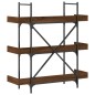 vidaXL Bücherregal 3 Böden Braun Eichen-Optik 100x33x108,5 cm vidaXL Bücherregal 3 Böden Braun Eichen-Optik 100x33x108,5 cm