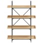vidaXL Bücherregal 4 Böden Sonoma-Eiche 100x33x145,5 cm Holzwerkstoff