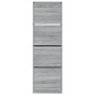 vidaXL Schuhschrank mit 4 Klappen Grau Sonoma 60x34x187,5 cm vidaXL Schuhschrank mit 4 Klappen Grau Sonoma 60x34x187,5 cm