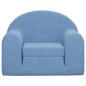 vidaXL Schlafsofa für Kinder Blau Weich Plüsch vidaXL Schlafsofa für Kinder Blau Weich Plüsch