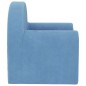 vidaXL Schlafsofa für Kinder Blau Weich Plüsch vidaXL Schlafsofa für Kinder Blau Weich Plüsch