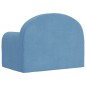vidaXL Schlafsofa für Kinder Blau Weich Plüsch vidaXL Schlafsofa für Kinder Blau Weich Plüsch
