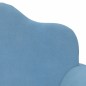 vidaXL Kinder-Schlafsofa 2-Sitzer Blau Weicher Plüsch vidaXL Kinder-Schlafsofa 2-Sitzer Blau Weicher Plüsch