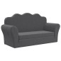 vidaXL Kinder-Schlafsofa 2-Sitzer Anthrazit Weicher Plüsch vidaXL Kinder-Schlafsofa 2-Sitzer Anthrazit Weicher Plüsch