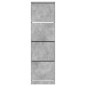 vidaXL Schuhschrank mit 4 Klappen Betongrau 60x42x204 cm vidaXL Schuhschrank mit 4 Klappen Betongrau 60x42x204 cm