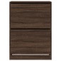 vidaXL Schuhschrank mit 2 Klappen Braun Eiche-Optik 80x42x108 cm vidaXL Schuhschrank mit 2 Klappen Braun Eiche-Optik 80x42x108 cm