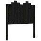 vidaXL Massivholzbett mit Kopfteil Schwarz 90x190 cm vidaXL Massivholzbett mit Kopfteil Schwarz 90x190 cm
