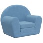vidaXL Schlafsofa für Kinder Blau Weich Plüsch vidaXL Schlafsofa für Kinder Blau Weich Plüsch