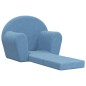 vidaXL Schlafsofa für Kinder Blau Weich Plüsch vidaXL Schlafsofa für Kinder Blau Weich Plüsch