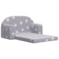 vidaXL Kinder-Schlafsofa 2-Sitzer Hellgrau mit Sternen Weicher Plüsch vidaXL Kinder-Schlafsofa 2-Sitzer Hellgrau mit Sternen Weicher Plüsch