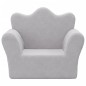 vidaXL Kindersofa Hellgrau Weich Plüsch vidaXL Kindersofa Hellgrau Weich Plüsch