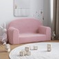 vidaXL Kindersofa 2-Sitzer Rosa Weich Plüsch vidaXL Kindersofa 2-Sitzer Rosa Weich Plüsch