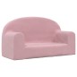 vidaXL Kindersofa 2-Sitzer Rosa Weich Plüsch vidaXL Kindersofa 2-Sitzer Rosa Weich Plüsch
